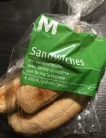 Mängden socker i Sandwiches avec farne complète