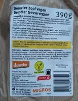 Mängden socker i Demeter Zopf vegan