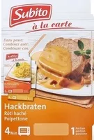 Mängden socker i Rôti haché en sauce champignons