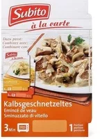 Mängden socker i Emincé de veau