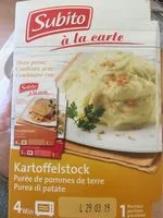 Mängden socker i Puree pomme de terre