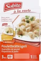 Mängden socker i Emincé de veau zurichoise