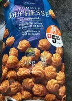 Mängden socker i Pommes duchesse