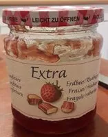 Mängden socker i Konfitüre Erdbeer/Rhabarb