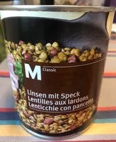 Mängden socker i Lentilles aux lardons