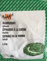 Mängden socker i Épinards à la crème hachés