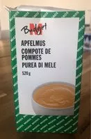 Mängden socker i Compotes de pommes