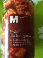 Mängden socker i Ravioli à la bolognaise