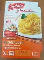 Mängden socker i Nouilles au beurre