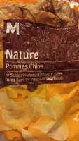 Mängden socker i Nature Pomme Chips