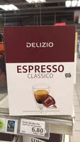 Mängden socker i Espresso Classico café moulu en capsules 48 p.