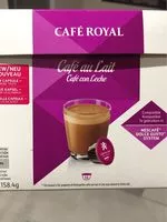 Mängden socker i CAFE ROYAL Compatible Dolce Gusto Café au lait x16