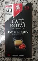 Mängden socker i Café royal doppio espresso