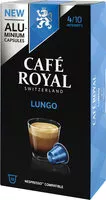 Mängden socker i CAFE ROYAL NS Alu Lungo x10