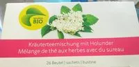 Mängden socker i Mélange de thé aux herbes avec du sureau