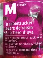 Mängden socker i Sucre de raisin au goût de framboise