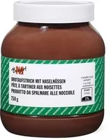 Mängden socker i Pâte à tartiner aux noisettes