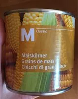 Mängden socker i Grains de maïs