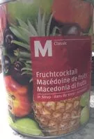 Mängden socker i Fruit Cocktail Fruchtcocktail In Sirup