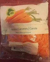 Mängden socker i Organic Migros grated carrots