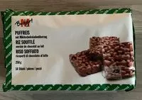 Mängden socker i Riz soufflé enrobé de chocolat au lait