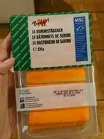 Mängden socker i 14 bâtonnets de surimi