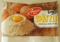 Mängden socker i Spätzli aux oeufs