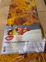 Mängden socker i Focaccia ai pomodirini