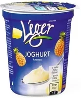 Mängden socker i Joghurt ananas