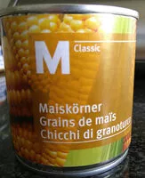 Mängden socker i Grains de maïs