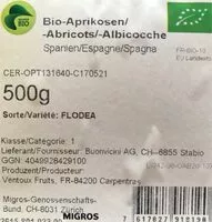 Mängden socker i Bio-Abricots/Espagne