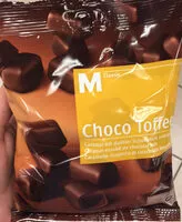 Mängden socker i Choco Toffee Caramel enrobé de chocolat noir
