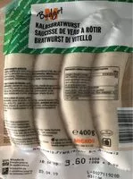 Mängden socker i Saucisse de veau