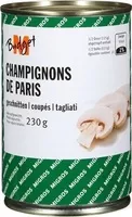 Mängden socker i Champignons de Paris coupés