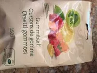 Mängden socker i Oursons de gomme