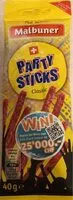 Mängden socker i Party stick