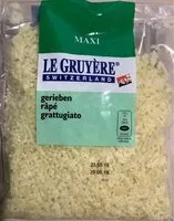 Mängden socker i The grated Gruyère
