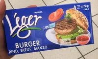 Mängden socker i Burger boeuf