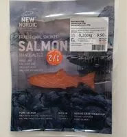 Mängden socker i Traditional smoked salmon handsalted