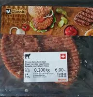 Mängden socker i Steak haché de veau fitness