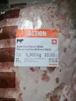 Mängden socker i Viande hachée de boeuf MAXI