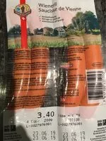 Mängden socker i Saucisse de Vienne