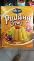 Mängden socker i Pudding Crème : Arôme Vanille