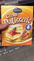 Mängden socker i Crème Patisserie, Arôme vanille