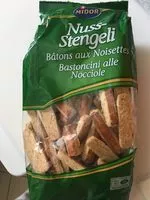 Mängden socker i Nuss-Stängeli