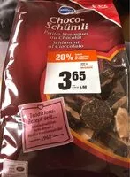 Mängden socker i Migros Schaumgebäck Mit Schokolade