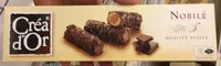 Mängden socker i Midor Créa D'or Gaufrette Fourrée à La Crème De Noisettes