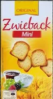 Mängden socker i Zwieback, Mini