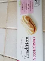 Mängden socker i Nusshörnli