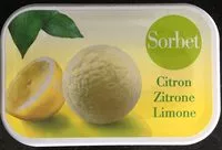 Mängden socker i Sorbet citron migros